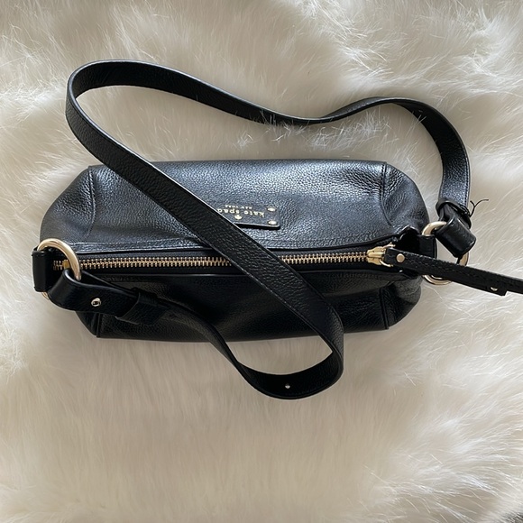 kate spade black leather crossbody - Picture 10 of 13